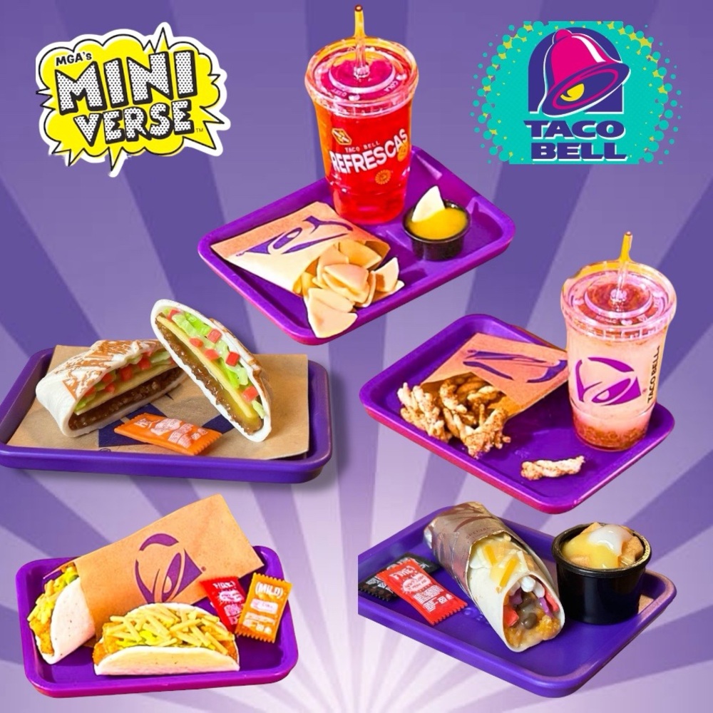 Miniverse x Taco Bell: Burrito, Agua Fresca, Churro, Soft Tacos & Crunchwrap Sup